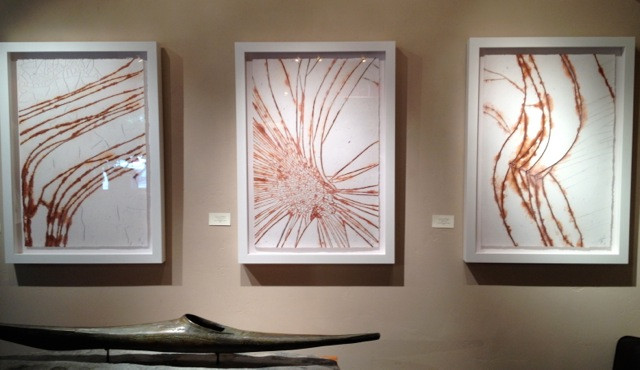 Look Studio's Life in Motion abstract photography and the Material Magic: Six Sculptors Create exhibit at the Ann Korologos Gallery